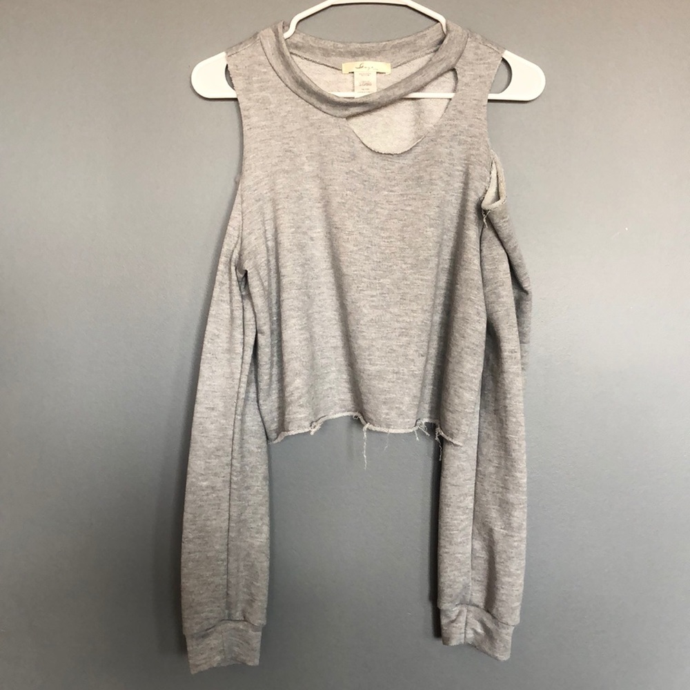 Gaze Super Cute Gray Sweatshirt, Size Medium